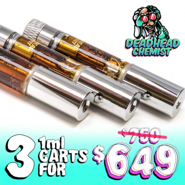 Deadhead Chemist DMT 3 Cartridges Deal 1mL