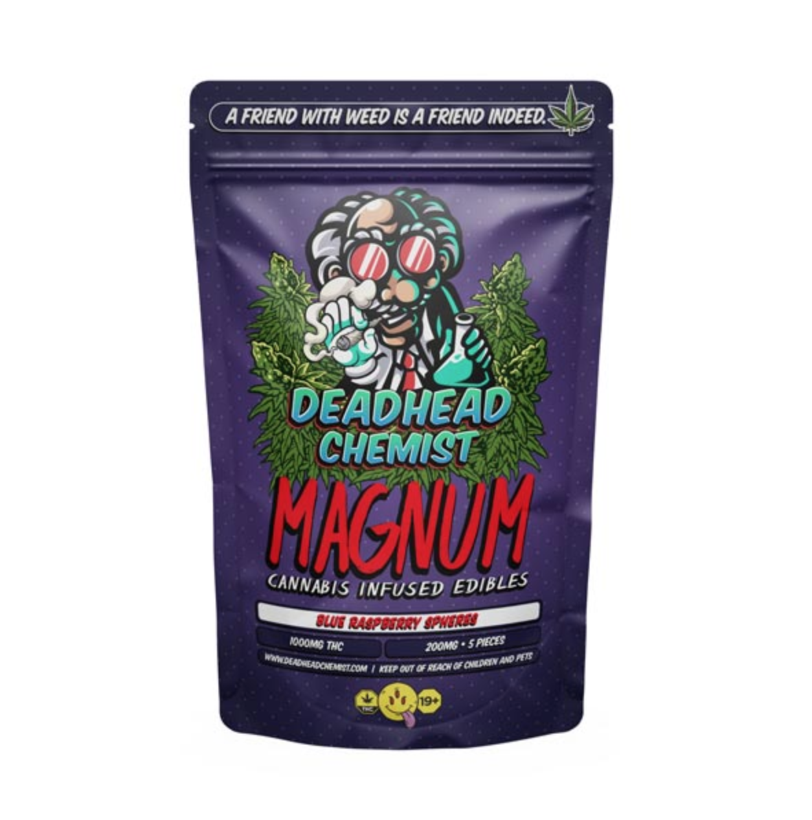 Deadhead Chemist Magnum Blue Raspberry Sphere 1000mg THC