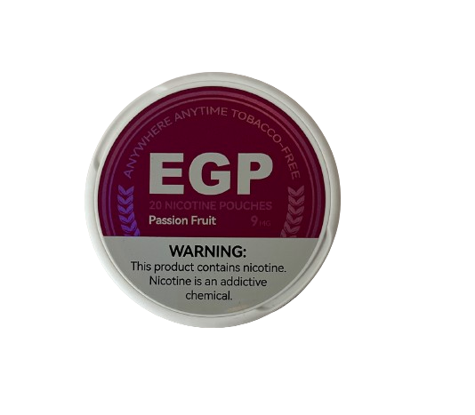 EGP Nicotine Pouches – 9MG - Passion Fruit – 5 tins