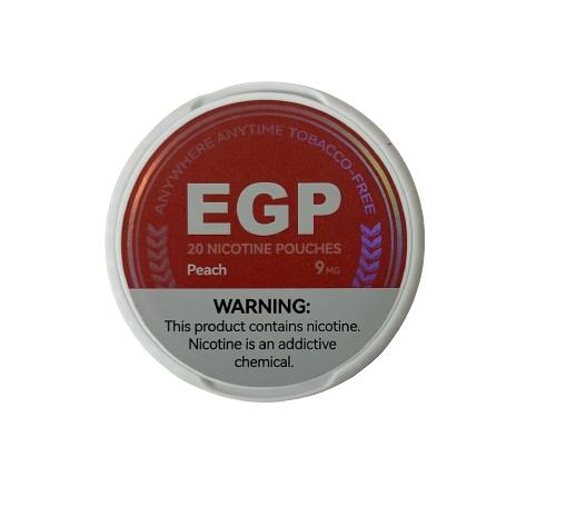 EGP Nicotine Pouches – 9MG - Peach – 5 tins