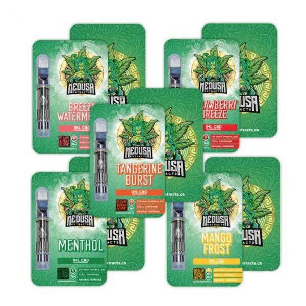 Medusa Extracts CBD Vape Carts 1mL 50mg