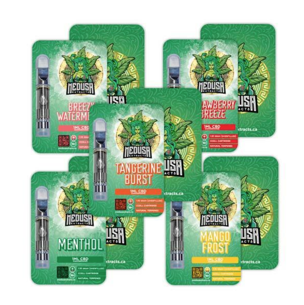 Medusa Extracts CBD Vape Carts 1mL 50mg