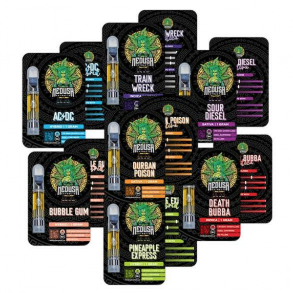 Medusa Extracts Delta 9 THC Distillate Carts 1G