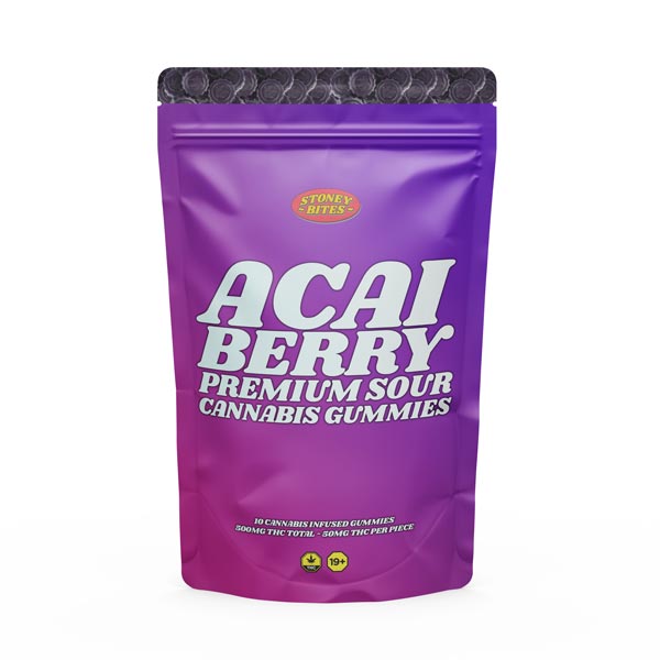 Acai Berry THC Gummies 500mg - Stoney Bites