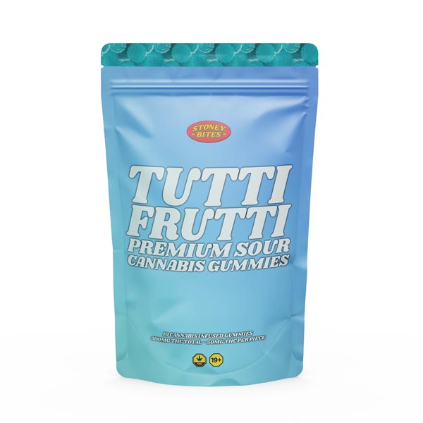 Tutti Fruitti THC Gummies 500mg - Stoney Bites