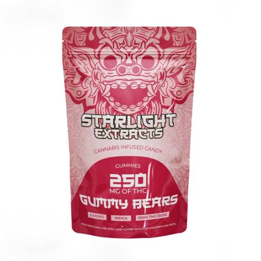 Indica Gummy Bears 250mg THC – Starlight