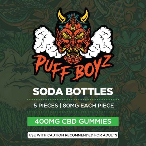 Puff Boyz 400mg CBD Soda Bottle Gummies