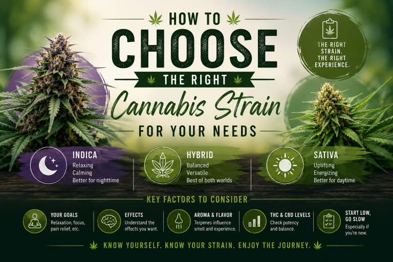 How to Choose the Right Cannabis Strain for Your Needs
