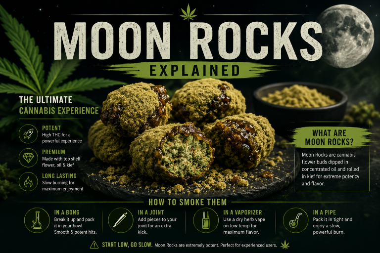 Moon Rocks Explained: What They Are & How to Smoke Them